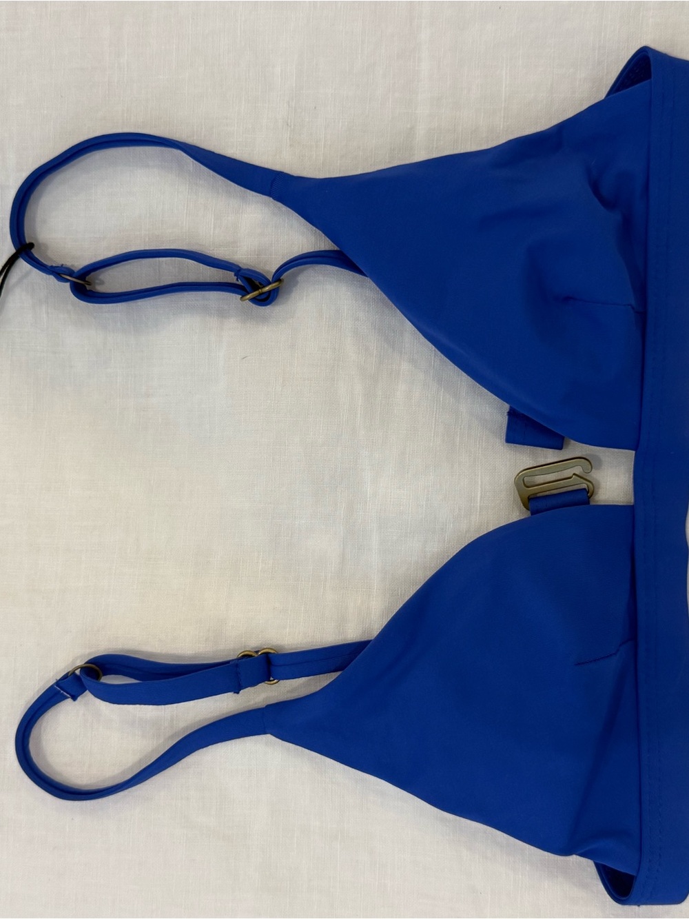 Vitamin A Electric Blue Triangle Bikini Top
